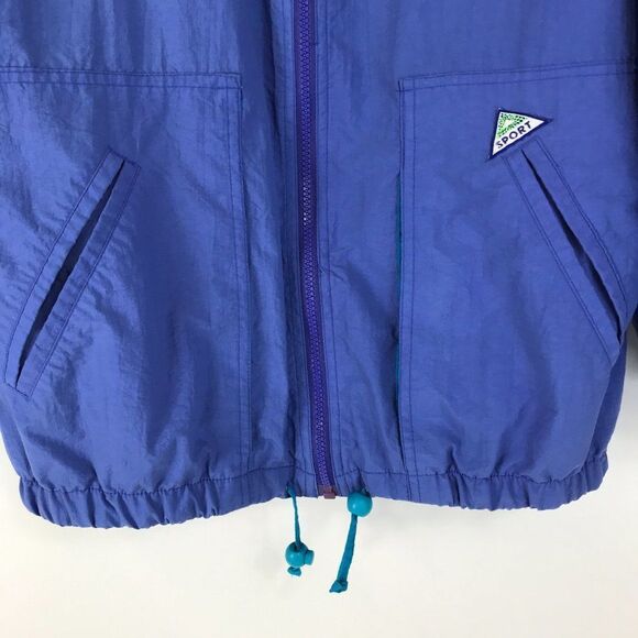 Vintage Pacific Trail Sport Windbreaker Women's Large Full Zip Pockets Lined - Picture 2 of 16